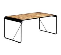 vidaXL Dining Table 180x90x76 cm Solid Rough Mango Wood UK HOT