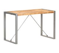 vidaXL Solid Rough Mango Wood Dining Table Kitchen Wooden Dinner Table Desk