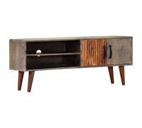 vidaXL Solid Rough Mango Wood TV Cabinet HiFi Plasma Entertainment Centre Stand