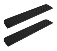 Vidaxl Threshold Ramps 2 Pcs 110X21X2.5 Cm Rubber, Black