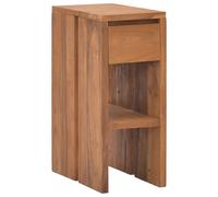vidaXL Solid Teak Wood Bedside Cabinet Nightstand Wooden Bed Stand Side Table