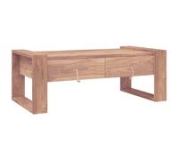 vidaXL Solid Teak Wood Coffee Table 110X60X40cm Living Room Side Couch Desk
