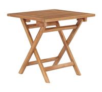 vidaXL Solid Teak Wood Folding Garden Table Outdoor Patio Bistro Furniture