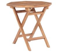 vidaXL Solid Teak Wood Folding Garden Table Outdoor Patio Bistro Furniture