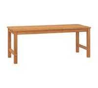 vidaXL Solid Teak Wood Garden Bench 114 cm Outdoor Patio Wooden Seating Bench