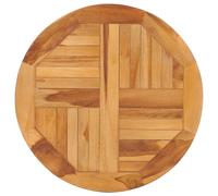 vidaXL Solid Teak Wood Rotating Table Disk Round Desk Turners Swivel Bases