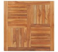 Vidaxl Table Top Solid Teak Wood Square 90X90X2.5 Cm, Brown