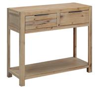 vidaXL Solid Wood Acacia Console Table Rustic Charm Durable Sturdy Home Interior