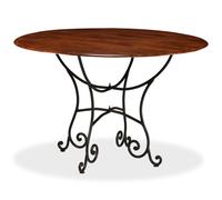 vidaXL Solid Wood Acacia Dining Table with Honey Finish 120x76 cm Wooden Table