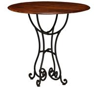 vidaXL Solid Wood Acacia Dining Table with Honey Finish 80x76 cm Wooden Table