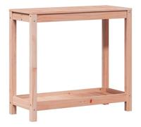 vidaXL Solid Wood Douglas Potting Bench Table with Shelf, 82.5x35x75 cm - Weather- Garden Workstation for Patio/Greenhouse, Brown, Assembly Required