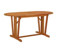 Vidaxl Garden Table 160X85X75 Cm Solid Wood Eucalyptus