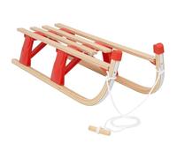 vidaXL Solid Wood Folding Sledge Outdoor Playset Toy Wooden Snow Sleigh Toboggan Sled Snow Scooter Foldable Sled Toboggan Sledge 110 cm