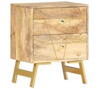 vidaXL Solid Wood Mango Bedside Cabinet 40x30x50cm Nightstand Storage Cabinet