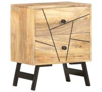 vidaXL Solid Wood Mango Bedside Cabinet 40x30x50cm Nightstand Storage Cabinet