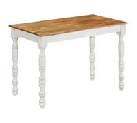 vidaXL Solid Wood Mango Dining Table Writing Dinette Desk Wooden Furniture