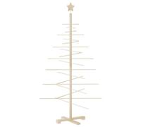 Wooden Christmas Tree for Decoration 150 cm Solid Wood Pine