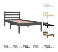 vidaXL Solid Wood Pine Bed Frame Platform Bedstead Multi Colours Multi Sizes