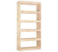 Vidaxl Book Cabinet/room Divider 80X30X167.4 Cm Solid Wood Pine
