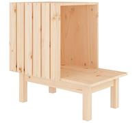 vidaXL Solid Wood Pine Cat House Wooden Pet Cabin Cat Cage Kennel Pet Supply Indoor Sleeping Hidden House Kitten Hide Shelter Cave Bed