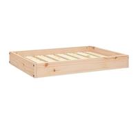 vidaXL Solid Wood Pine Dog Bed Indoor Wooden Pet Sofa Dog Seat Couch Frame Puppy Kennel Bed Pet Chair Couch Puppy Seat 71.5x54x9 cm