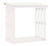 vidaXL Solid Wood Pine Firewood Rack Wooden Log Store Wood Shed Log Holder Lumbe