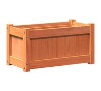vidaXL Garden Planter Wax Brown 60x31x31cm Solid Wood Pine, Brown