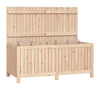 (natural pine, 147 x 68 x 64 cm) vidaXL Garden Storage Box Outdoor Storage Box Tool Shed Patio Solid Wood Pine
