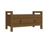 (Honey brown, 80 x 40 x 43 cm) vidaXL Solid Wood Pine Hall Bench Chair Multi Colours 80x40x43 cm/80x40x60 cm