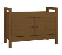 (Honey brown, 80 x 40 x 60 cm) vidaXL Solid Wood Pine Hall Bench Chair Multi Colours 80x40x43 cm/80x40x60 cm