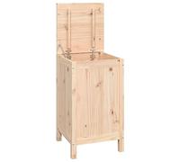 vidaXL Laundry Box 44x44x76 cm Solid Wood Pine