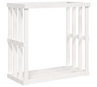 vidaXL Solid Wood Pine Outdoor Log Holder Wooden Firewood Organiser Fireplace Wo