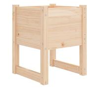 vidaXL Solid Wood Pine Planter Outdoor Pot Wooden Raised Bed Garden Flower Pot Stand Vegetable Herb Bed Indoor Plant Stand Patio Planter