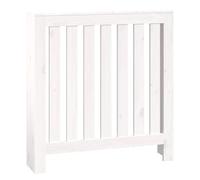 vidaXL Modern Radiator Cover Made from Solid Pine Wood, with a Shelf for Additional Storage, Useable with Any Decor, White, 79.5x19x84cm'