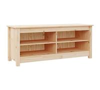 vidaXL Solid Wood Pine Shoe Bench Hallway Wooden Shoe Storage Cabinet Cupboard Rack Bench Seat Organiser Shelf Storage Unit Hall Cabinet