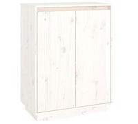 vidaXL Solid Wood Pine Shoe Cabinet Home Organiser Hall hallway Cabinet Wooden Wardrobe Storage Shoe Rack Shelf Home Indoor Furniture White