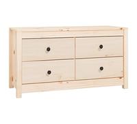Vidaxl Side Cabinet 100X40X54 Cm Solid Wood Pine