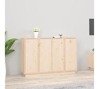 vidaXL Solid Wood Pine Sideboard 120x35x80 cm Living Room Home Organiser Board