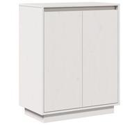 vidaXL Solid Wood Pine Sideboard Buffet Home Indoor Bedroom Living Room Storage Side Cabinet Cupboard Wooden Furniture with Floating Feet White