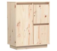 vidaXL Solid Wood Pine Sideboard Wooden Storage Cabinet Side Door Cabinet Wooden Sideboard Shelf Bedroom Living Room Furniture with Door