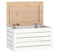 vidaXL Solid Wood Pine Storage Box Home Hallway Storage Chest Blanket Kissen Box