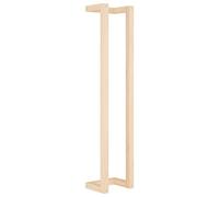 vidaxl Solid Wood Pine Towel Rack - Wall Mounted Hanger with Shelf/Brown/Ideal for Small Modern Bathrooms - 23x18x110 cm