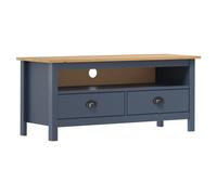 Vidaxl Tv Cabinet Hill Grey 110X40X47 Cm Solid Pine Wood
