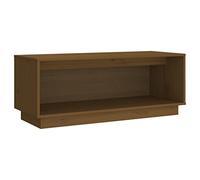 vidaXL Solid Wood Pine TV Cabinet Media Unit Sideboard Entertainment Centre Stereo Hifi Side Cabinet Living Room TV Console Stand Honey Brown