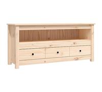 vidaXL Solid Wood Pine TV Cabinet Wooden Living Room Furniture Sideboard Entertainment Centre TV Console Media Unit HiFi Cabinet with Drawer