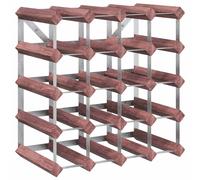 vidaXL Solid Wood Pine Wine Rack for 20 Bottles Home Indoor Wooden Kitchen Stora