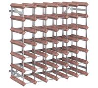 (42) vidaXL Solid Wood Pine Wine Rack for 12/20/42/72/120 Bottles Shelf Brown/Beige