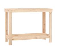 vidaXL Work Bench 110x50x80 cm Solid Wood Pine