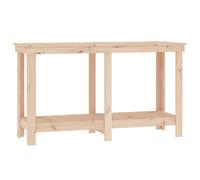 (brown, 140 x 50 x 80 cm) vidaXL Solid Wood Pine Work Bench Working Storage Table Multi Colours/Sizes