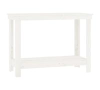 vidaXL Solid Wood Pine Work Bench Organisation Warehouse Garage Working Table To